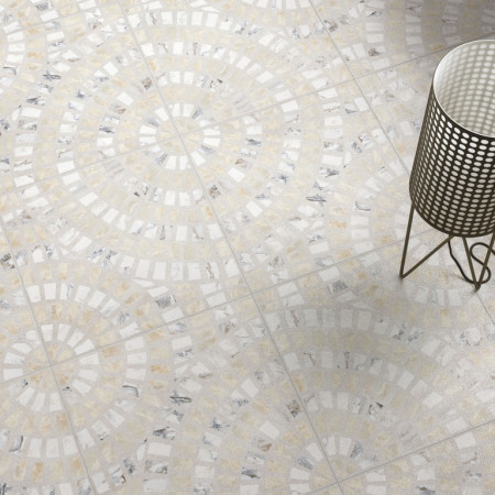 Керамогранит K949793LPR01VTE0 Marble-Beton Декор Круговой Темный 60x60