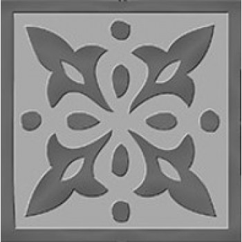 Керамогранит 600090000324 Вставка Charme Evo Tozzetto Lady SILVER 7,2x7,2