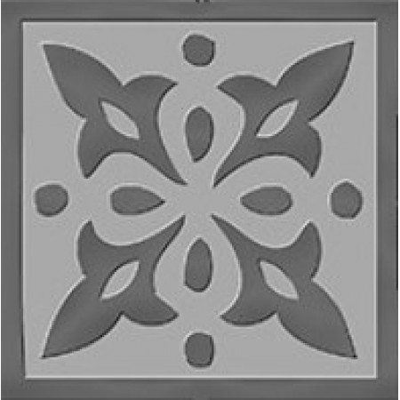 Керамогранит 600090000324 Вставка Charme Evo Tozzetto Lady SILVER 7,2x7,2