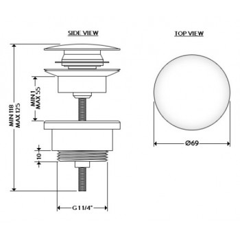 Донный клапан GALASSIA 9916GM