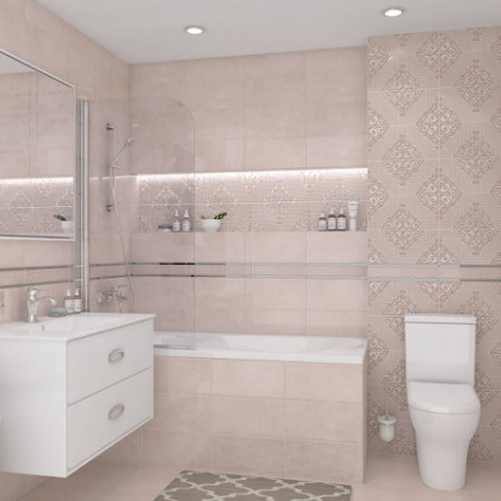 Плитка Бордюр Versus Chic серый 46-03-06-1335 4х40