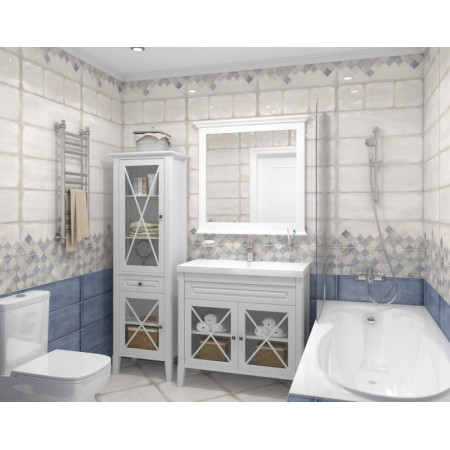 Плитка MA2S042DT Majolika Blue вставка В голубой 20x60