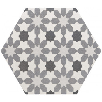 Керамогранит 21357 Hexatile Harmony B&W 17,5x20