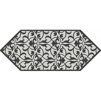 Плитка HGD/A481/35006 Декор Келуш 2 черно-белый 14х34