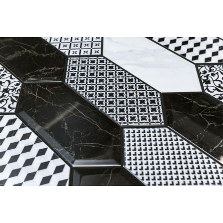 Плитка 35007 Келуш черный глянцевый 14х34