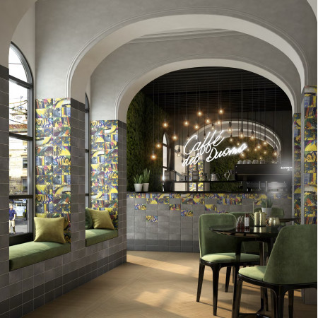 Плитка PRA003 Карандаш Граффити серый светлый 20*2