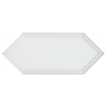 Плитка 35018 Алмаш грань белый глянцевый 14х34