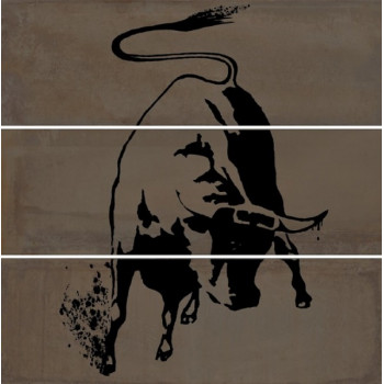 Плитка VB/A21/3x/13062R Панно Раваль Бык 90x90