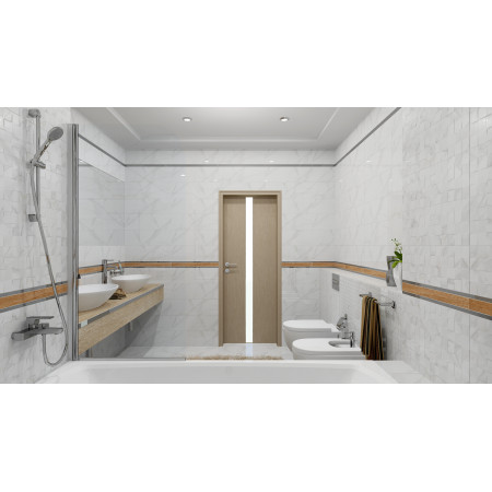 Плитка Декор Cassiopea Fancy серый 20х60