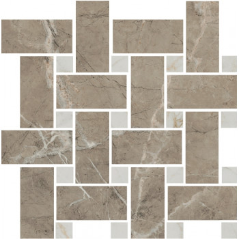 Мозаика T038/SG6541 Серенада мозаичный бежевый тёмный лаппатированный 32x32