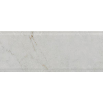 Плитка BDA025R Бордюр Серенада белый глянцевый обрезной 30x12