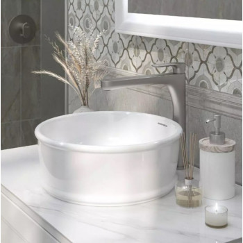 Плитка FMB032 Кантата белый глянцевый 25x15