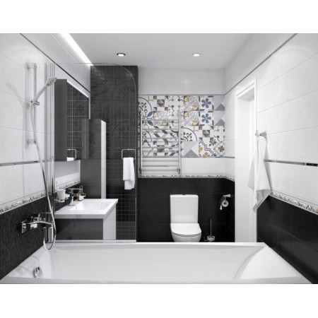 Мозаика MM60060 Декор Alabama мозаичный серый 20х60