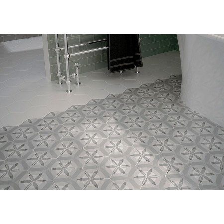 Керамогранит 21357 Hexatile Harmony B&W 17,5x20