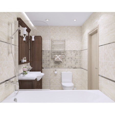 Плитка Декор Echo Elemental серый 30х60