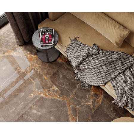 Керамогранит Nebula Brown Полированный 80x80