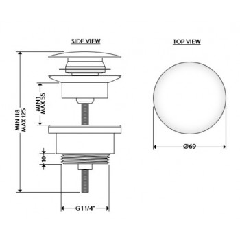 Донный клапан GALASSIA 9916BIMT