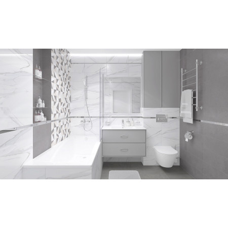 Плитка Elegance Декор-1 белый 20х50