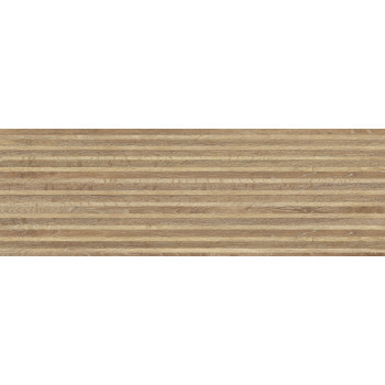 Плитка A16488 Japandi коричневый рельеф 25x75