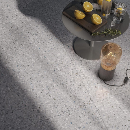 Ступени SG632420R/GCF Ступень клееная Терраццо серый светлый 33х60