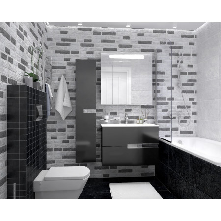 Керамогранит Loft чёрный 30х60