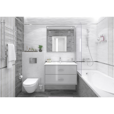 Плитка Декор Concrete Module серый 30х60