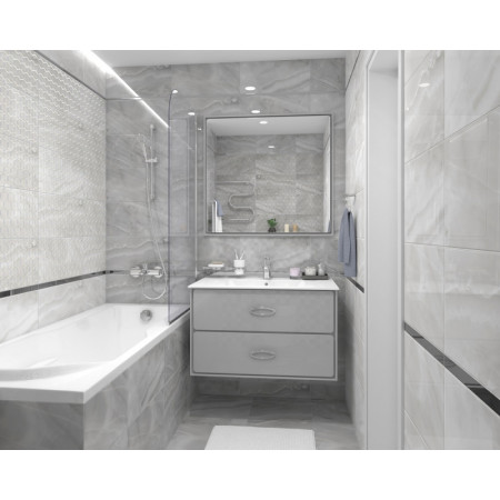 Мозаика MM34040 Декор Prime мозаичный серый микс 25х25