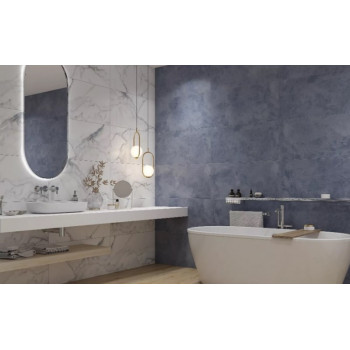 Керамогранит 16881 Flow белый ректификат 44,8x89,8