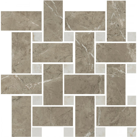 Мозаика T038/SG6541 Серенада мозаичный бежевый тёмный лаппатированный 32x32