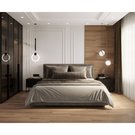 Керамогранит Castello Brown светло-коричневый Матовый Структурный 20х120