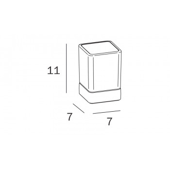 Стакан для щеток INDA LEA A1810ZNE21