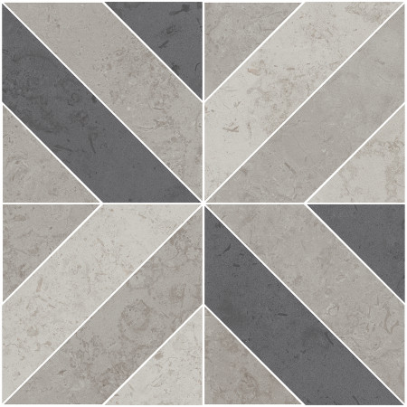 Керамогранит ID124 Декор Про Лаймстоун серый матовый 60х60