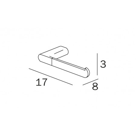 Держатель туалетной бумаги INDA MITO A2025BCR