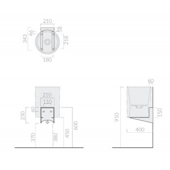 Пара кронштейнов Galassia CORE 46 2082