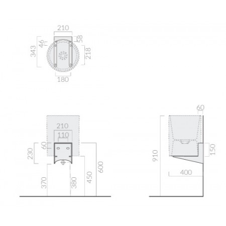 Пара кронштейнов Galassia CORE 46 2082