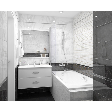 Плитка 34021 Olimpus белый 25х50