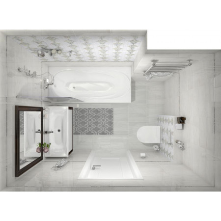 Керамогранит Frame белый 40х40