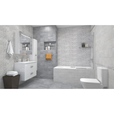 Плитка Bastion мозаика серый 08-03-06-453 20х40