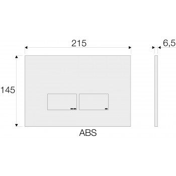 Кнопка смыва VALSIR P3, ABS VS0869235