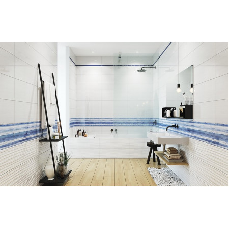 Плитка TRU051D Santorini белый 25x75