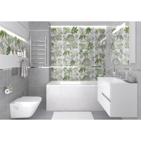 Плитка 34086 Focus белый 25х50