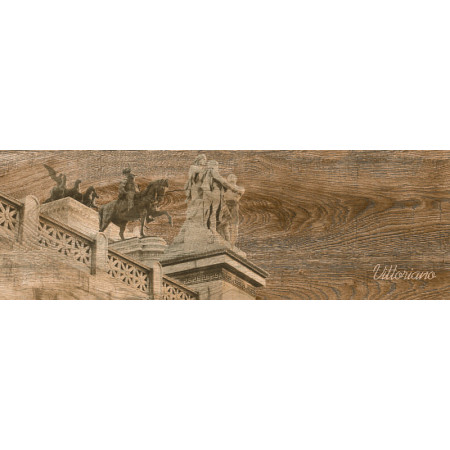 Керамогранит Italian Wood Dark Brown Декор GT-252/d01 20х60 (микс)