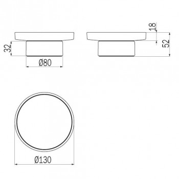 Мыльница INDA MITO A20020NE21
