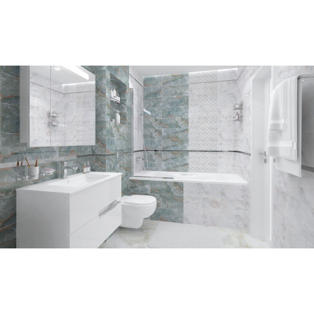 Плитка Iceberg Декор голубой 20х50