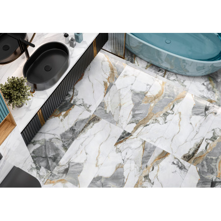 Керамогранит 60120MAX15P Matrix Gray полированный 600x1200x7