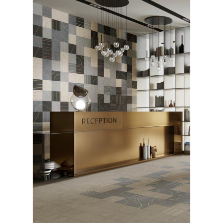 Керамогранит SBD056/SG9356 Декор Матрикс серый 30*30