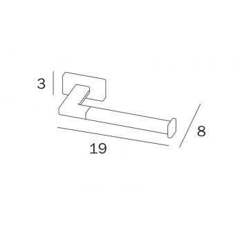 Держатель туалетной бумаги INDA LEA A1825ANE
