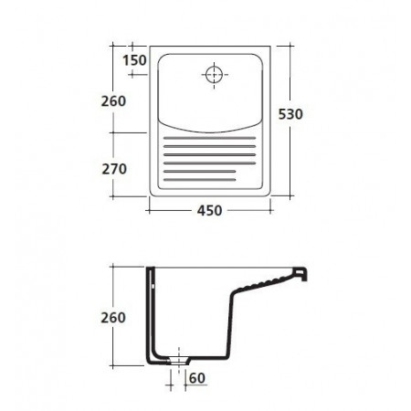 Раковина для прачечных GALASSIA MINERVA 2008