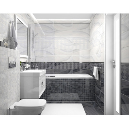 Плитка Декор Agat Lines кофейный 20х60