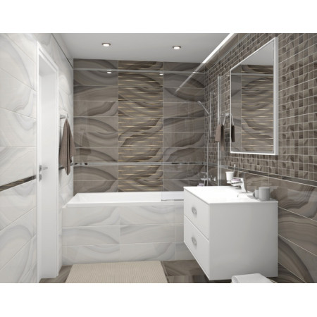 Плитка 60082 Agat серый 20х60